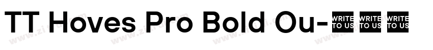 TT Hoves Pro Bold Ou字体转换